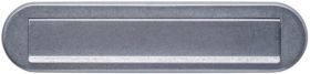 Briefeinwurf VA Edelstahl vibriert ov.77mm 340mm INTERSTEEL