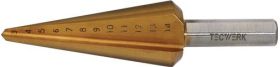 Blechschälbohrer Bohrber.3-14mm HSS TiN Gesamt-L.58mm Z.2 TECWERK