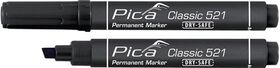 Permanentmarker Classic schwarz Strich-B.2-6mm Keilspitze PICA - VPE: 10