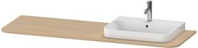 Duravit Konsolenplatte HAPPY D.2 PLUS 16x1600x550mmm m 1 Auss re medi eiche