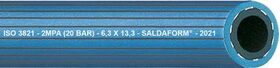 Sauerstoffschl.SALDAFORM®/BLAU ID6,3mm Wandst.5,0mm gerieft AD16,3mm L.50m - VPE: 50