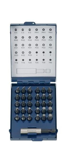 Bitsortiment 31-tlg.Schlitz/PH/PZD/TX m.Magnet u.Spreng-Ri PROMAT