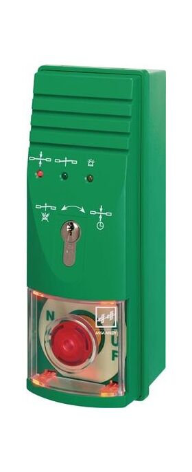 Fluchtwegsteuerung mit integrierter Stromversorgung 0 bis +40 °C signalgrün RAL 6032 ASSA ABLOY