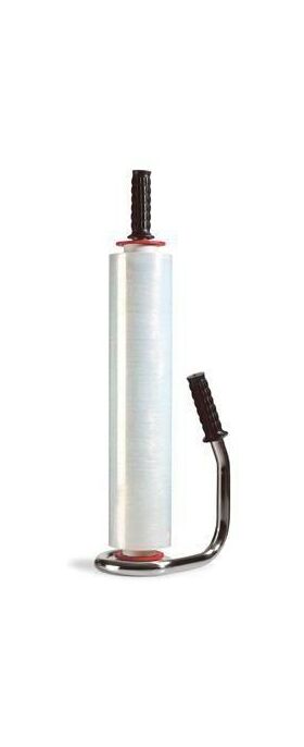 Handabroller f.Stretchfolien m.1 Kugellager Chromfarben TRANSPAK