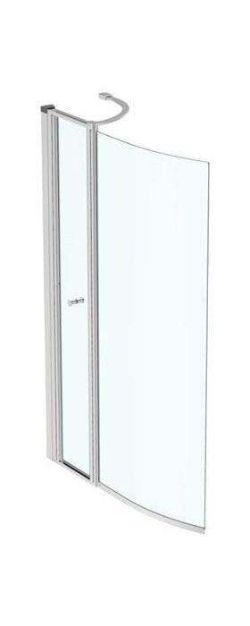 IDS Glas-Duschwand CONNECT AIR mit Tür (beidseitig verwendbar) IDEAL STANDARD