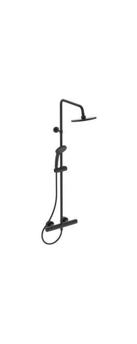 IDS AP-Brausethermostat CERATHERM mit Duschsystem T25 Silk Black IDEAL STANDARD