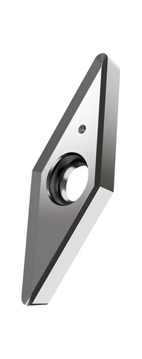 Drehwendeschneidplatte ISO VCGT 130304E-SF2:H07 Bohrungs-D. 3,4mm Farbe Silber - VPE: 10