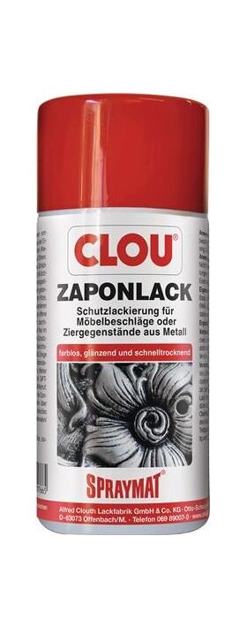 Zaponlack (Metallfirnis) SPRAYMAT farblos glänzend 300 ml Spraydose CLOU
