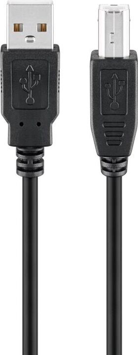 USB 2.0 Hi-Speed-Kabel, schwarz, 1.8m- VPE: 1