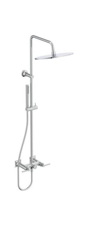 IDS Zweißriff-Duschsystem JOY NEO AP, Hebelgriffe chrom IDEAL STANDARD