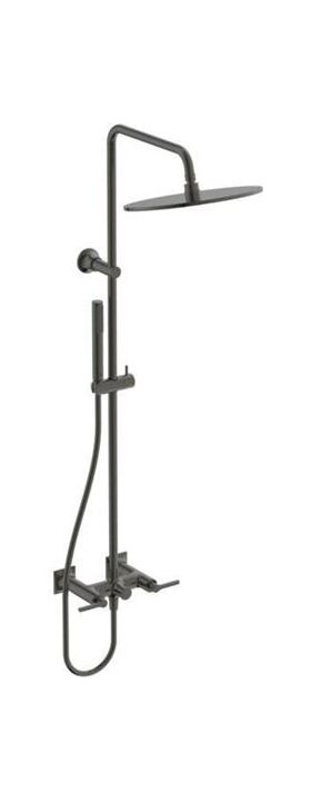 IDS Zweißriff-Duschsystem JOY NEO AP, Hebelgriffe magnetic grey IDEAL STANDARD