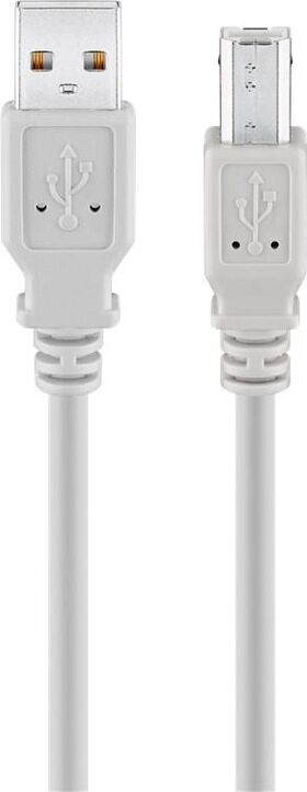USB 2.0 Hi-Speed-Kabel, Grau, 1.8m- VPE: 1