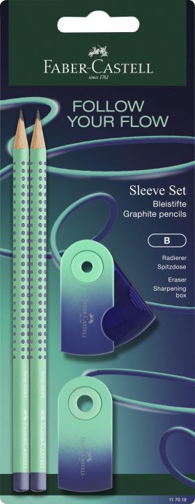 Faber-Castell  Flow Edition Grip Buzzing Blue - 5 VPE