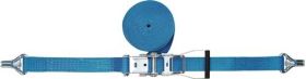 Zurrgurt DIN 12195-2 L.10m B.50mm m.Ratsche+Spitzh.m.Sicherung LC U 5000 daN TW