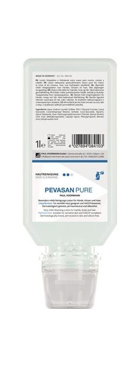 Handreinigung Pevasan PURE 1l ph-hautneutral Softflasche PAUL VOORMANN