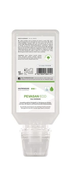 Handreinigung Pevasan ECO 1l ph-hautneutral Softflasche PAUL VOORMANN