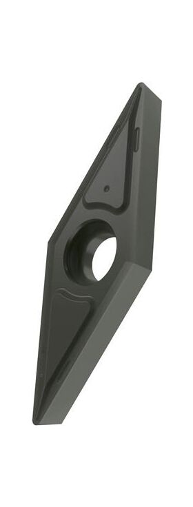 Drehwendeschneidplatte ISO VCGT 130304E-FF2:TT010 Bohrungs-D. 3,4mm Farbe Grau - VPE: 10