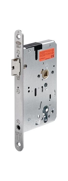 Panik-Einsteckschloss 2116 Panik-Funktion E abgerundet 20/55/72/9 mm DIN links Edelstahl selbstverriegelnd BKS