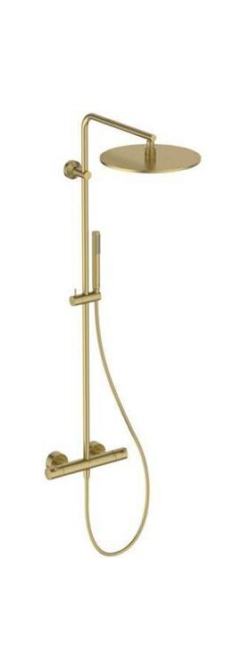 IDS Duschsystem T125 CERATHERM Pin-Griffe Brushed Gold IDEAL STANDARD
