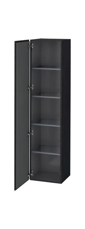 Duravit Hochschrank L-CUBE 400x363x1760mm A links eiche schwarz