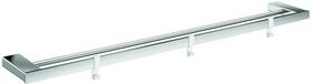 Emco Doppelbadetuchhalter LOFT 3 abnehmbare Haken weiß 842mm chrom EMCO