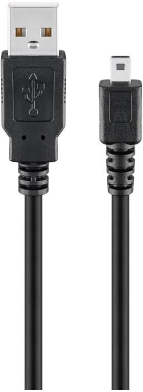 USB 2.0 Hi-Speed-Kabel, Schwarz, 1.8m- VPE: 1