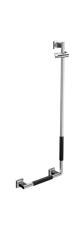 Emco Dusch-Haltegriff SYSTEM 2 links, mit Ummantelung chrom/schwarz EMCO