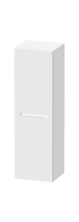 DU No.1 Halbhochschrank 400x360x1320mm Tür 1,Türansch. R, Glasfb.4, Weiß Matt