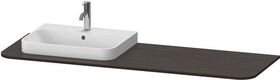 Duravit Konsolenplatte HAPPY D.2 PLUS 16x1600x550mmm m 1 Auss li NB gebürstet