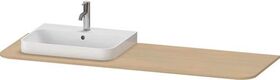 Duravit Konsolenplatte HAPPY D.2 PLUS 16x1600x550mmm m 1 Auss li medi eiche