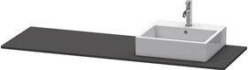Duravit Konsole XSQUARE 16x1600x550mm m Auss re gra supermatt