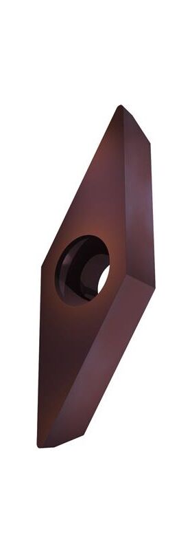 Drehwendeschneidplatte ISO VCMW 160404:T8415 D.4,4mm PVD beschichtet Goldbraun - VPE: 10