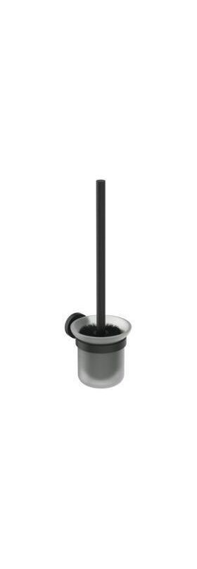 IDS Toilettenbürstengarnitur IOM wandhängend, aus Glas Silk Black IDEAL STANDARD