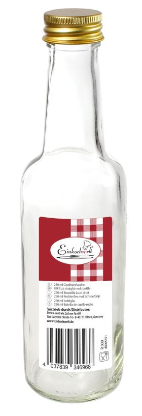 DOSEN-ZENTRALE Gradhalsflasche 'Einkochwelt' - VPE: 12