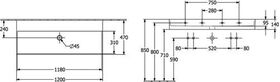 V&B Waschtisch 2.0 MEMENTO 1200x470mm o ÜL ohne HL we C+