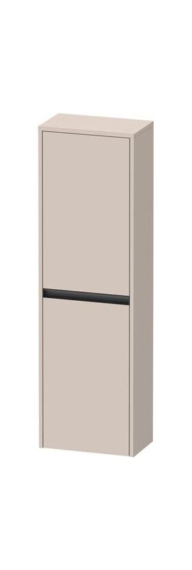 Duravit Halbhochschrank Ketho.2 400x1320x240mm TA links taupe matt