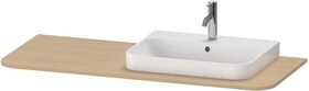 Duravit Konsolenplatte HAPPY D.2 PLUS 16x1300x550mmm m 1 Auss re medi eiche