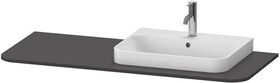 Duravit Konsolenplatte HAPPY D.2 PLUS 16x1300x550mmm m 1 Auss re gra supermatt