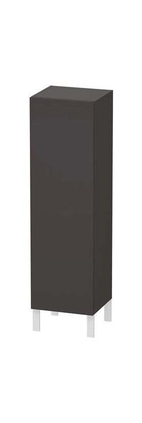 Duravit Halbhochschrank L-CUBE 400x363x1320mm A links graphit supermatt