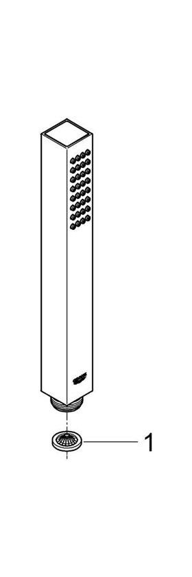 GROHE Handbrause Euphoria Cube+ Stick chr