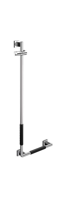 Emco Dusch-Haltegriff SYSTEM 2 rechts, mit Ummantelung chrom/schwarz EMCO