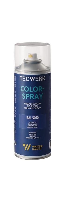 Colorspray blau seidenmatt RAL 5010 400ml Spraydose TECWERK