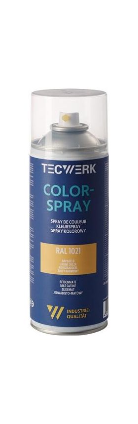 Colorspray rapsgelb seidenmatt RAL 1021 400ml Spraydose TECWERK