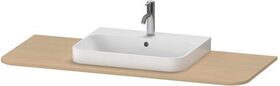 Duravit Konsolenplatte HAPPY D.2 PLUS 16x1300x550mmm m 1 Auss mttg medi eiche