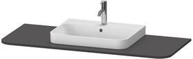 Duravit Konsolenplatte HAPPY D.2 PLUS 16x1300x550mmm m 1 Auss mttg gra s-matt