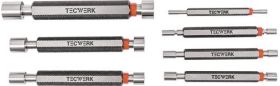 Grenzlehrdornsatz H7 je 1 St.3,4,5,6,8,10,12mm m.Gut/Auss.TECWERK