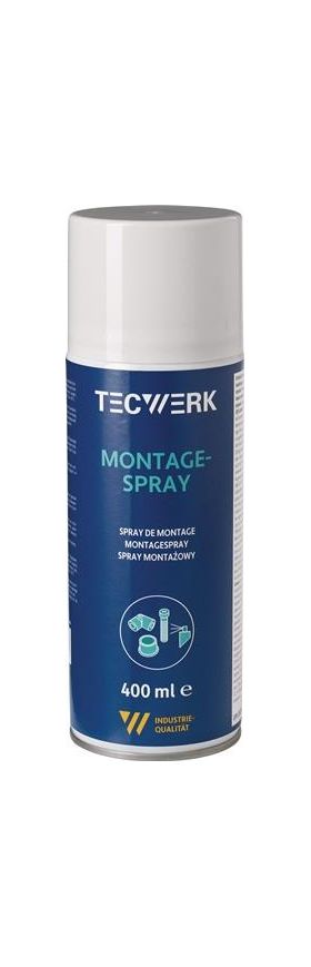 Montagespray 400ml gelblich Spraydose TECWERK