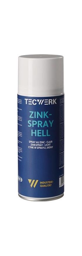 Zinkspray hell 400ml weißalu.Spraydose TECWERK
