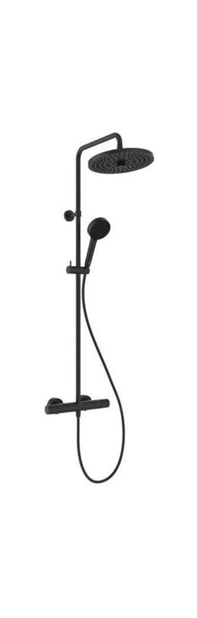 IDS Duschsystem CERATHERM mit CeraTherm T25 Brausetherm. silk blac IDEAL STANDARD