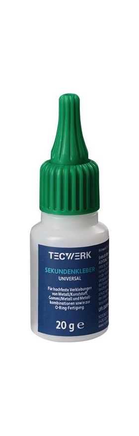 Sekundenkleber Univ.20g NSF S4 farblos Flasche TECWERK